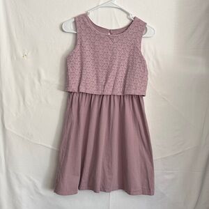 Garnet Hill Mauve Sleeveless Dress